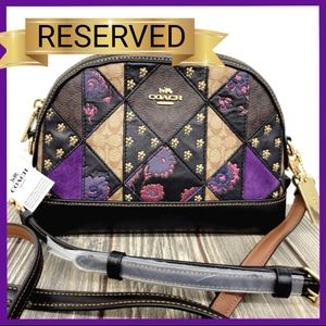 NWT Coach Sig. Mix Patchwork Dome/Crossbody